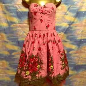 Betsey Johnson Hot Pink Garden Floral dress